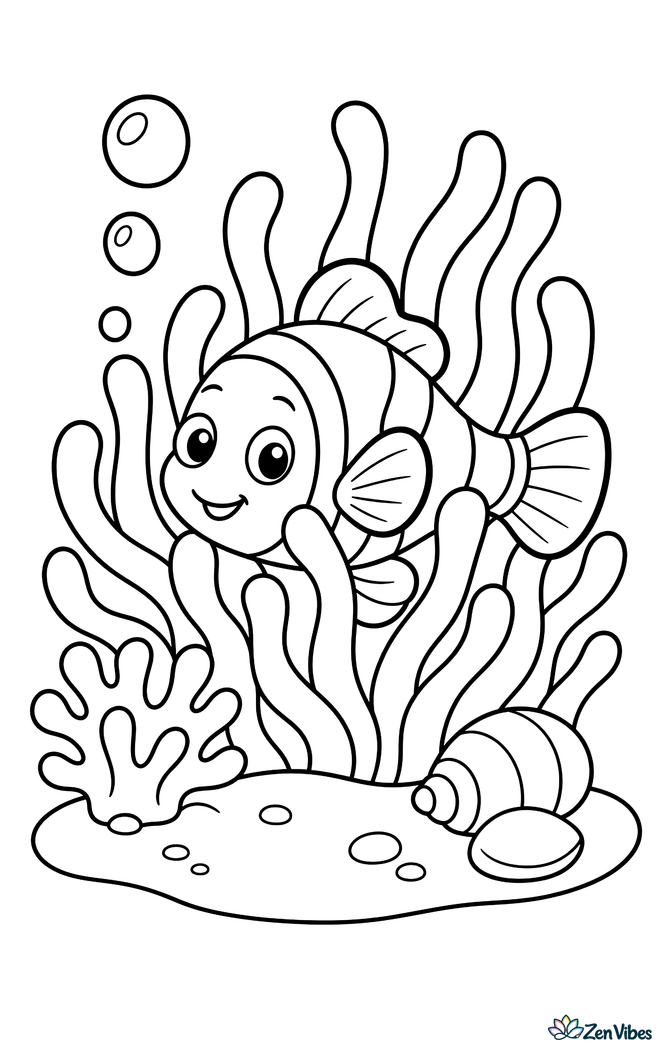 12 Free Ocean Color by Number Printables (PDF) | Zen Vibes
