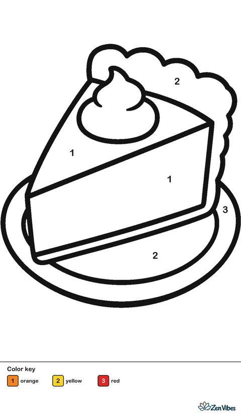 A big slice of pumpkin pie with a dollop of cream on a plate