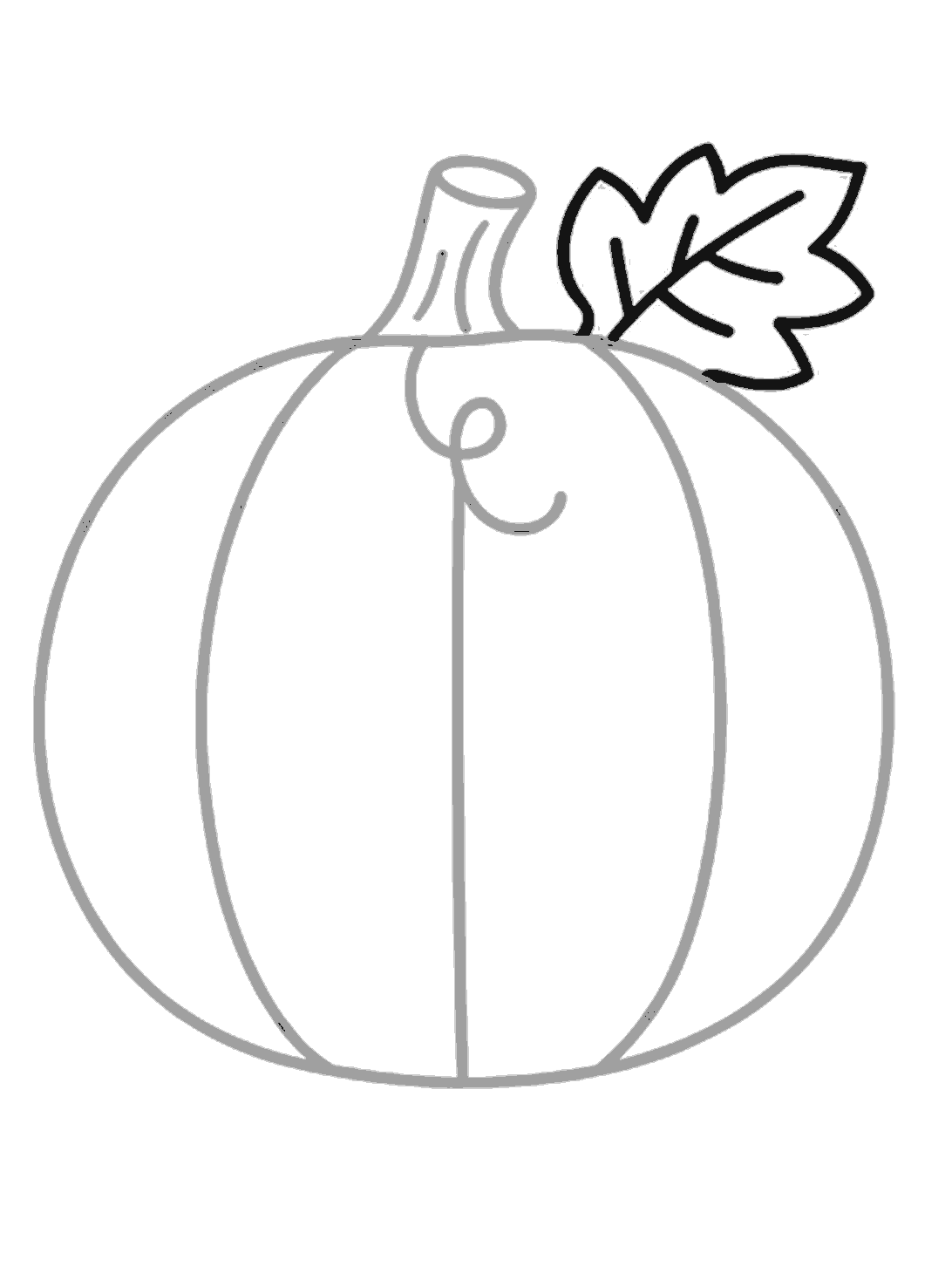 A black leaf has been added to the top right of the stem, with a jagged outline and simple vein lines.